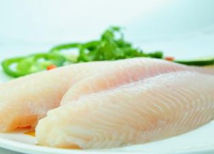 Pangasius fillet light yellow well trimmed